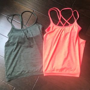 Two Athleta tank tops